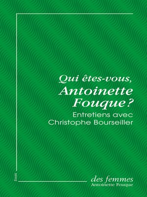 cover image of Qui êtes-vous, Antoinette Fouque ? (éd. poche)
